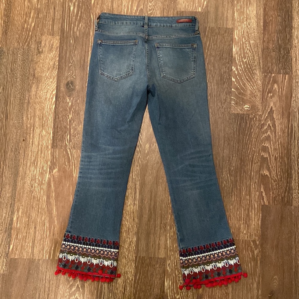 •ANTHROPOLOGIE• pilcro and the letterpress embellished denim - Picture 7 of 8